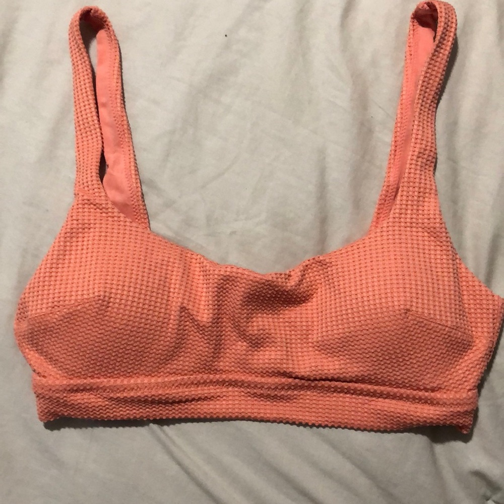 Aerie coral bikini top